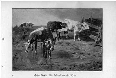 The Arrival from the Pasture by Anton Braith